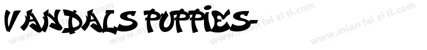 Vandals Puppies字体转换